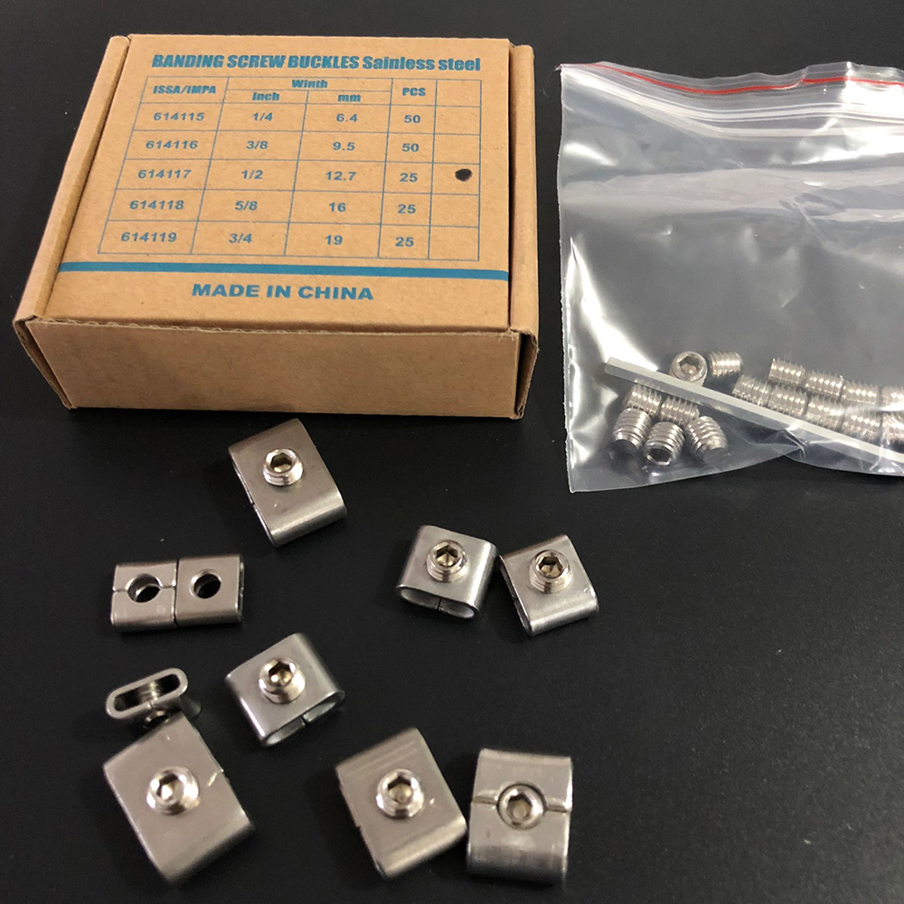 Stainless Steel Banding Screw Buckles